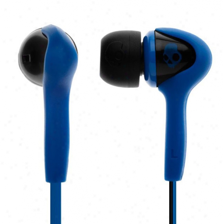 Skulcoandy Smokin Buds Earbuds W/ Mic Blue/black