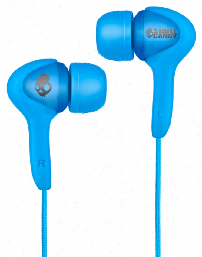 Skullcandy Smokin Buds Earbuds W/ Mic Shoe Blue