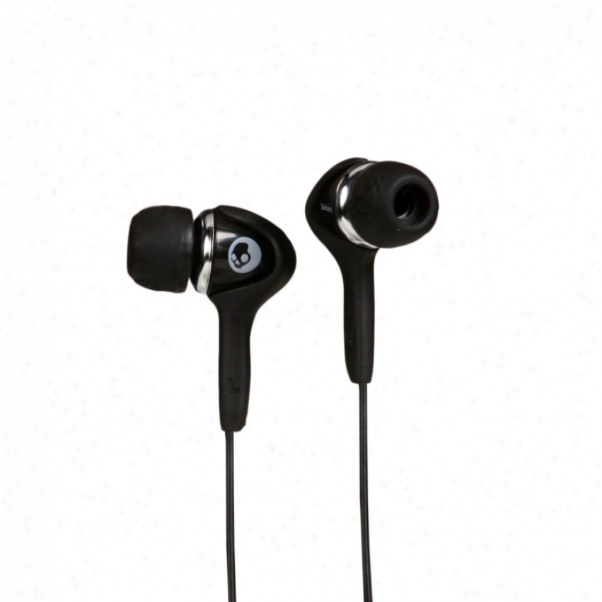 Skullcandy Smokin&apos; Buds Earbud Headphones Black/chrome