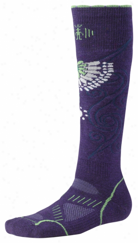 Smartwool Phd Snowboard Mid Socks Kingly Purple
