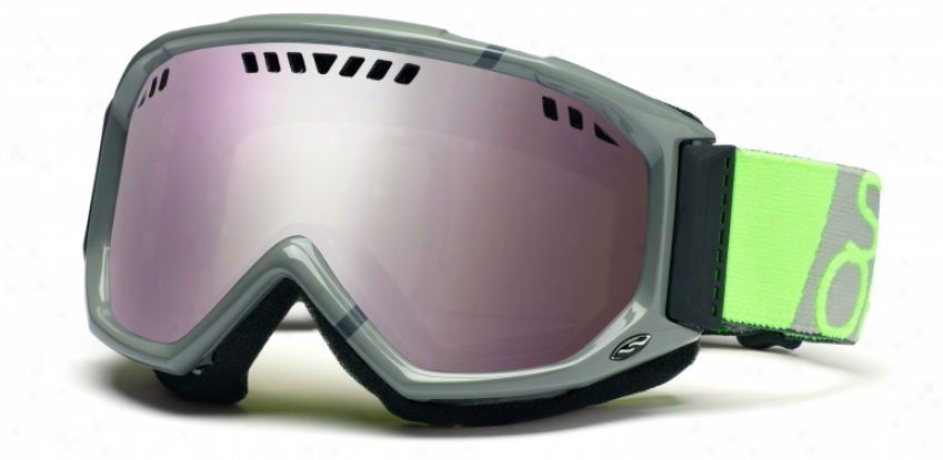 Smit Scope Graphic Snowboard Goggles Charcoal/dayglo Team/ignitor Mirror Lens