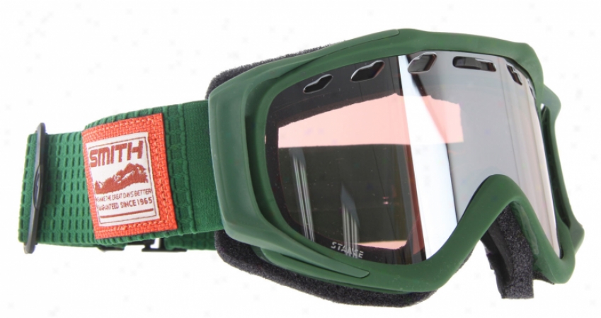 Smith Stance Snowboard Goggles Heritage Green Evolve/ignitor Mirror