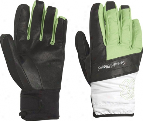 Special Bldnd Basic Leather Snowboard Gloves Barry White