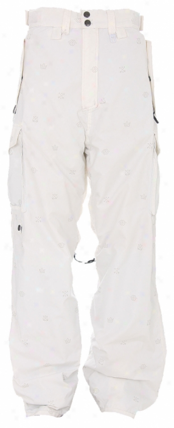Special Blend Battery Snowboard Pants White Icon