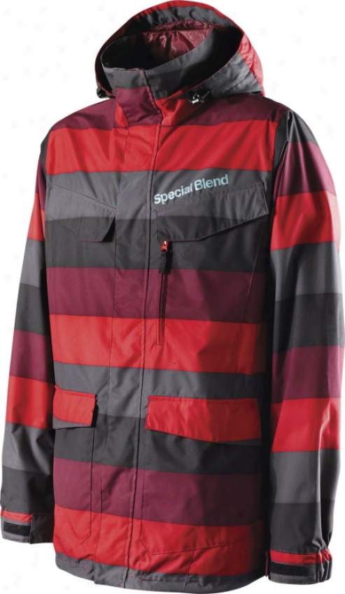 Special Blend Circa Snowboard Jacket Blood Big Stripes