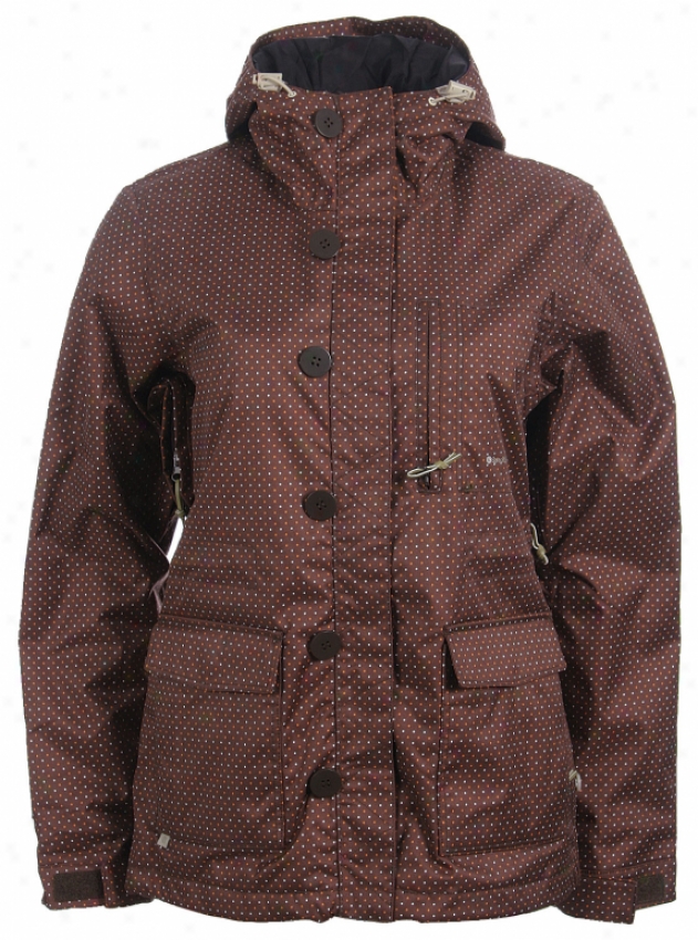 Special Blend Crash Snowboard Jacket Chocolate Dots