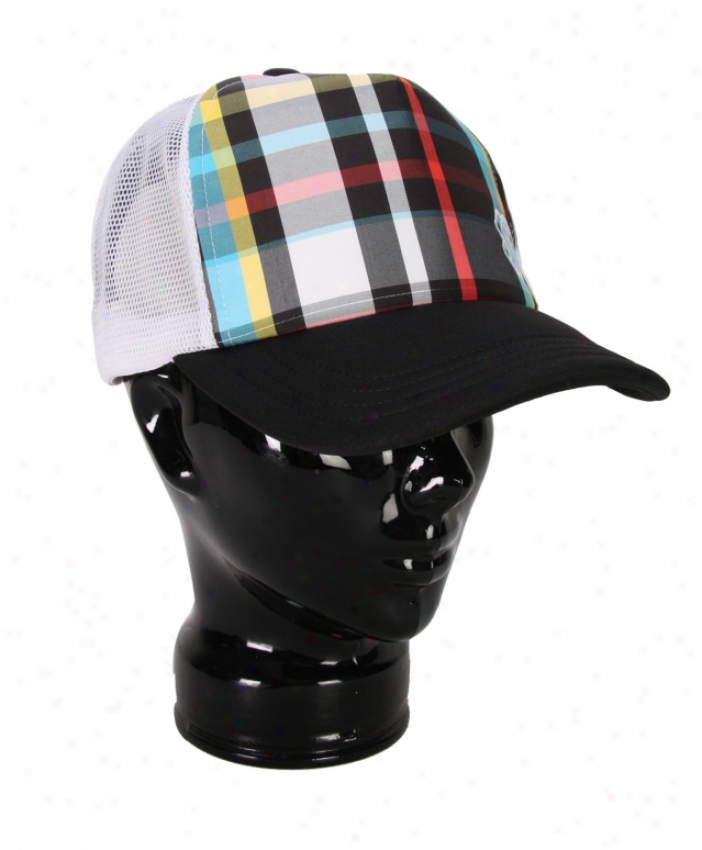 Special Bledn Glam Plaid Trucker Hat Blackout Glam Plaid