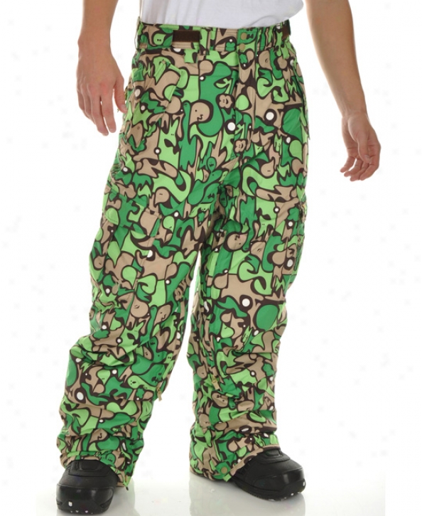 Special Blend Mark Snowboard Pants Green Fader Flage