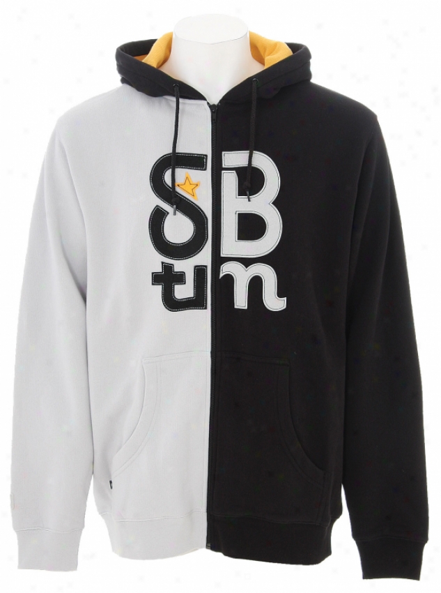 Special Blend Sbtm Split Zip Hoodie Black/grey