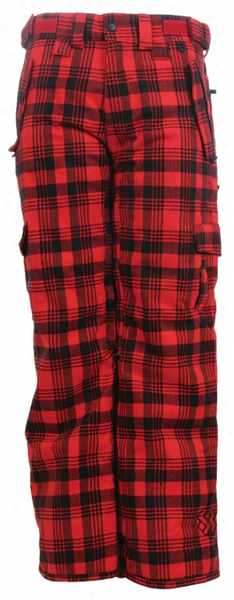 Special Blend Scarlet Le Snowboard Pants Tartan Plaid