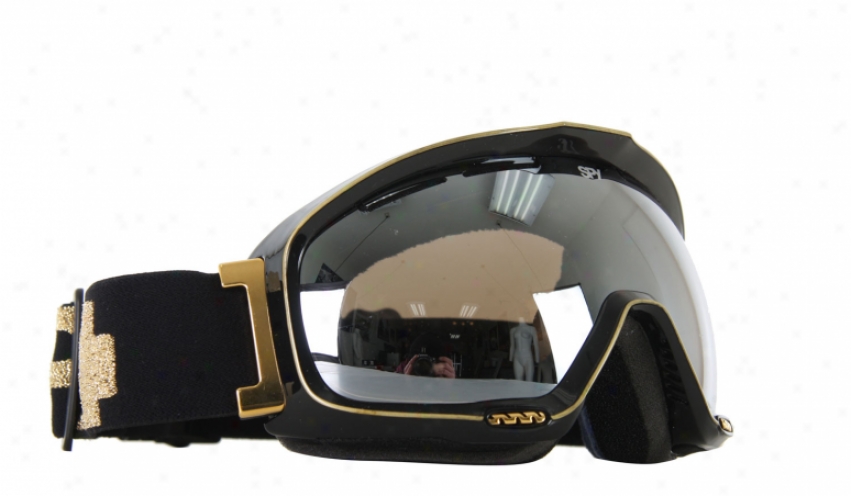 Spy Bias Snowboard Goggles Black Gold/silver Mirror Lens