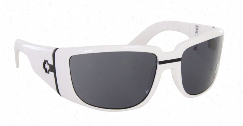 Spy Bronson Sunglasses White/grey Lens