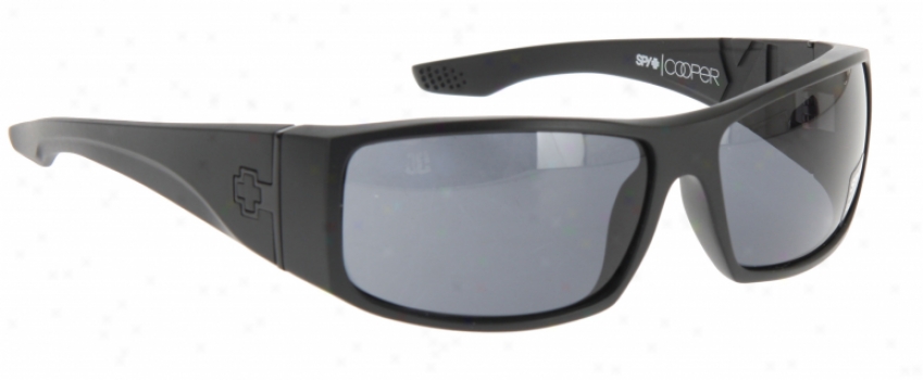 Scrutinize Cooper Xl Sunglasses Matte Black/grey Lens