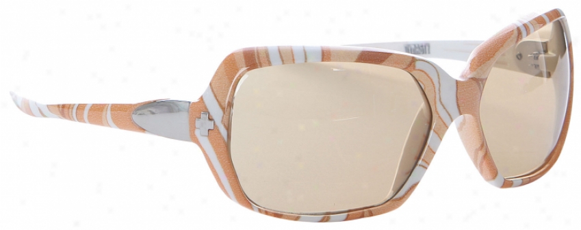 Spy Dynasty Sunglasses Swlrl Print/caramel Lens