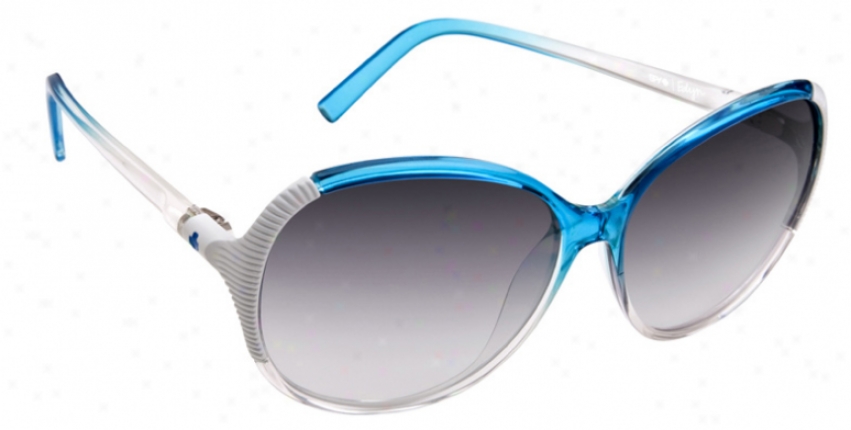 Spy Edyn Sunglasses Blue Fade/black Fade Lens