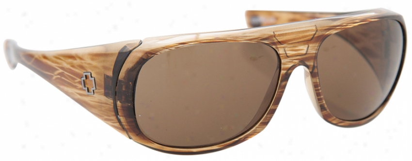 Spy Hourglass Sunglasses Brown Stripe/bronze Vanish Lens