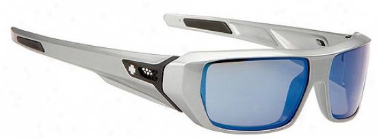 Spy Hsx Sunglasses Gunmetal/bronze W/ Blue Spectra Mirror Lens