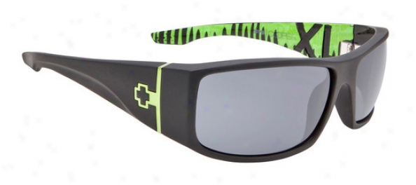 Spy Ken Block Cooper Xl Sunglasses Matte Black Drips/grey Lens