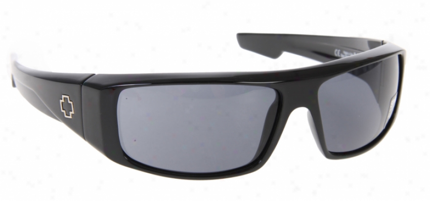 Scout Logan Sunglasses Black Shiny/grey Lens