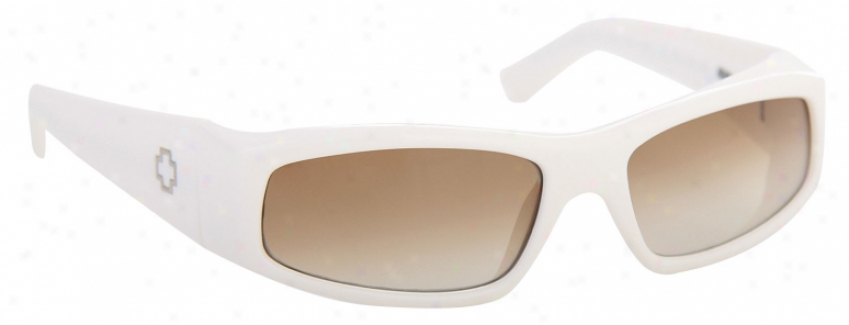 Spy Mc Sunglasses White/bronze Fade Lens