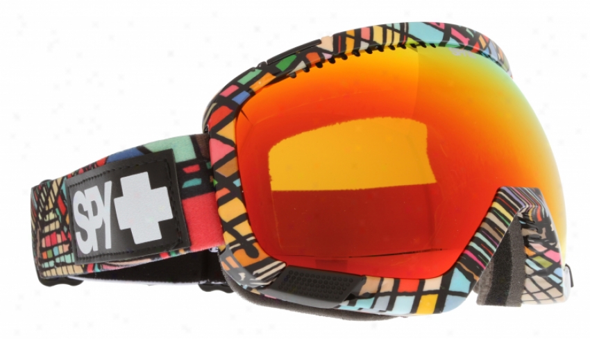 Discover Platoon Snowboard Goggles Spy+tsl+push/bronze/red Spectra Persimmon Lens