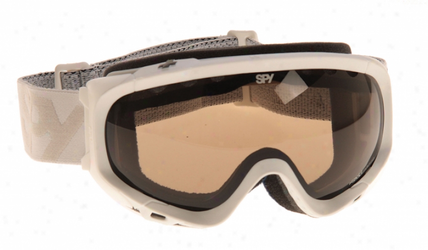 Spy Soldier Snowboard Goggles Matte White/peraimmon Lens