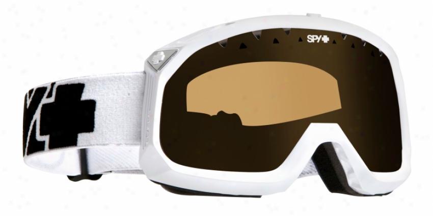 Explore Trevor Snowboard Goggles White Persimmon Lens