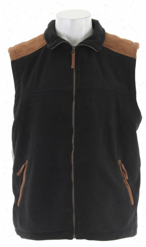 Stormtech Kootenay Suede Fleece Vest Black