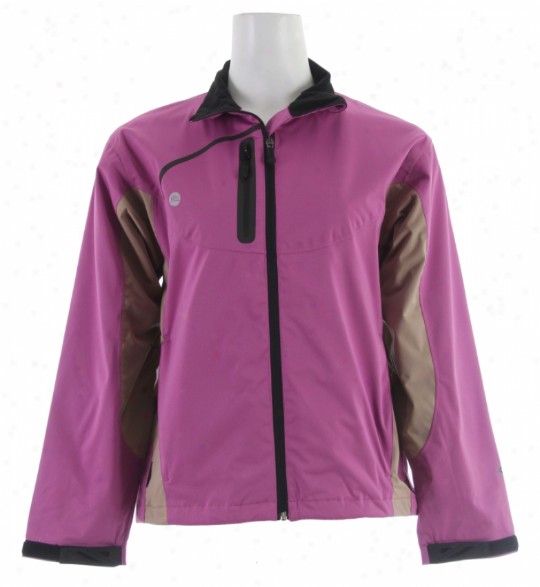 Stormtech Trident Microflex Storm Shell Jacket Striking Purple/dune