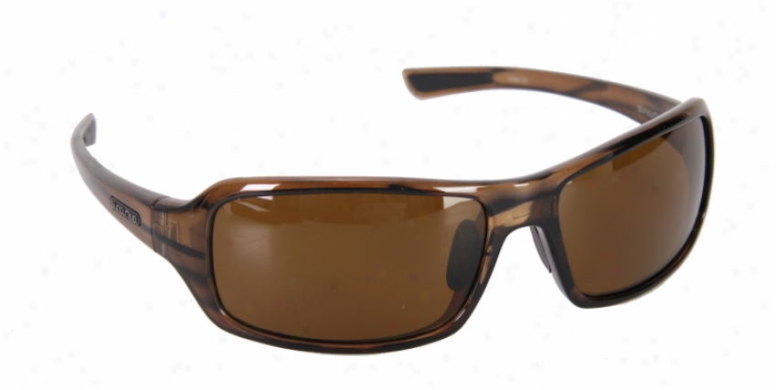 Suncloud Habit Sunglasses Brown Stripe/brown Polarized Lens