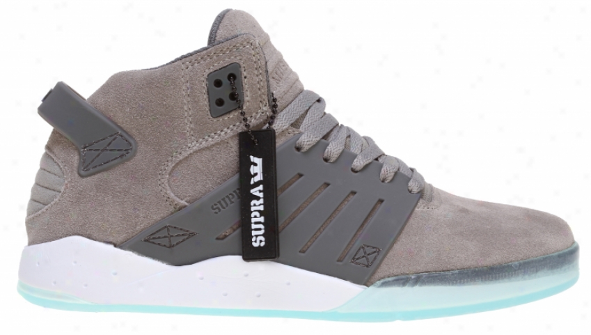 Supra Skytop Iii Skate Shoes Grey Suede