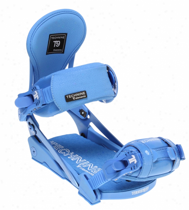 Technine Elements Pro Snowboard Bindings Blue Raz