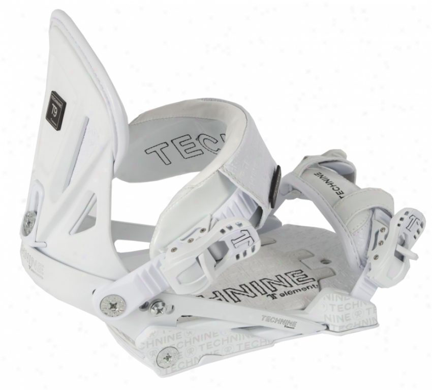 Technine Elements Pro Snowboard Bindings White