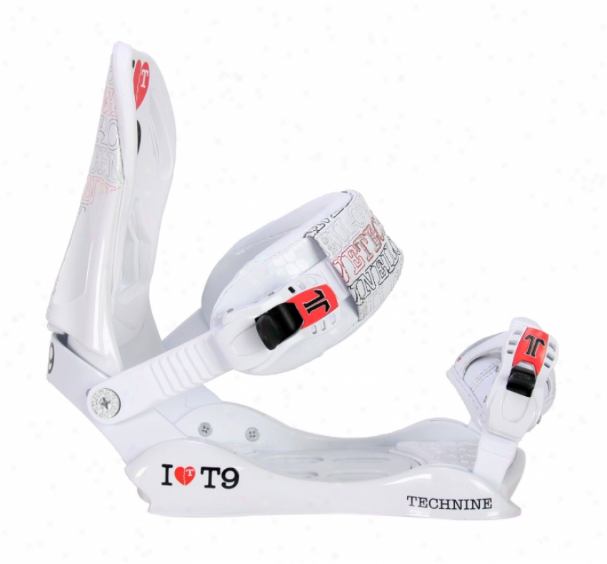 Technine Jib Series Snowboard Bindings White