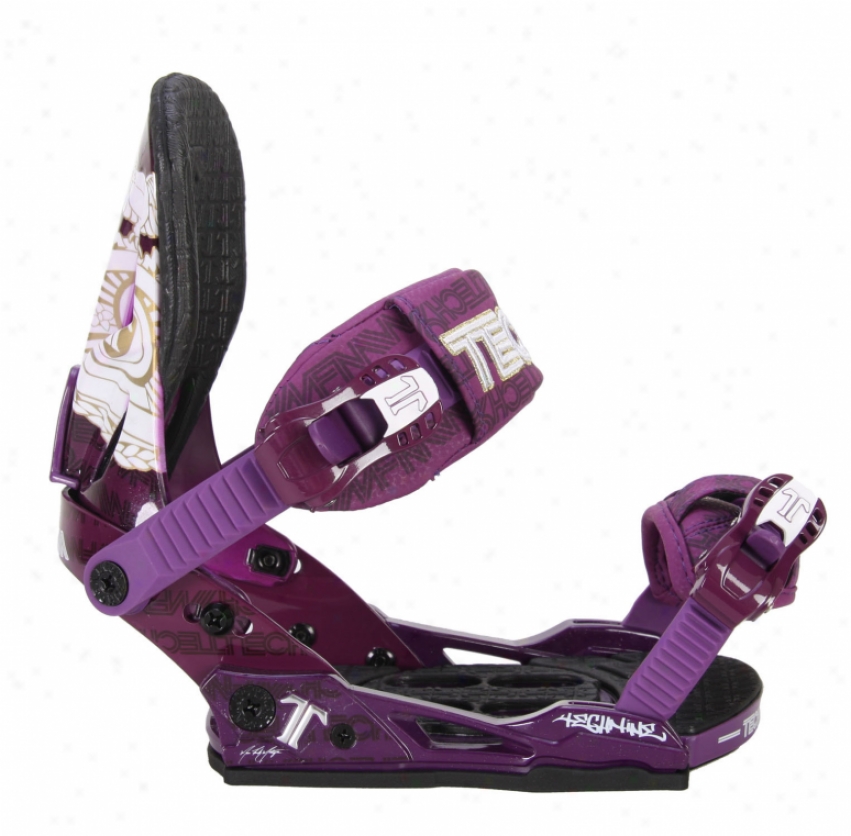 Technine Mfm Classic Snowboard Bindings Purple