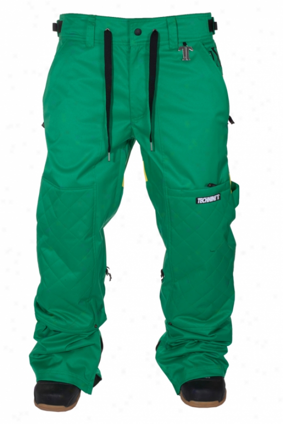 Tecnine Rugby Shell Snowboard Pants Rasta Green