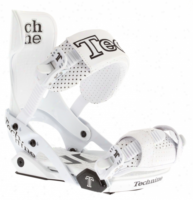 Technine Team Pro W/ Scrubhook Snowboard Bindings White