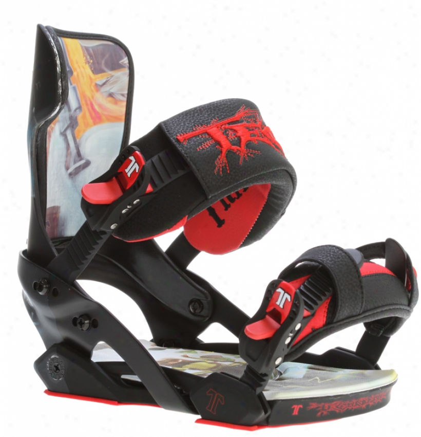 Technine Tk Pro W/ Scrub Hook Snowboard Bindings Tk Pro