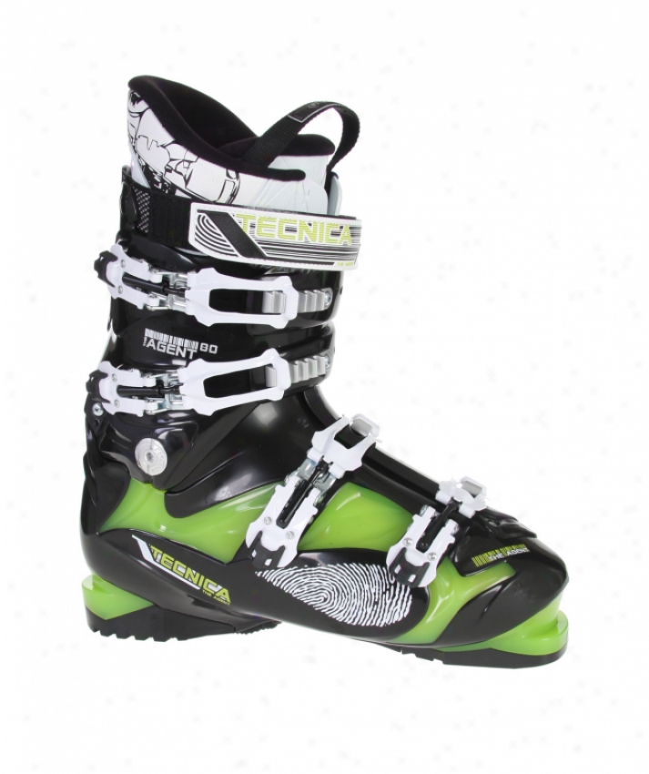 Tecnica Agent 80 Ski Boots Black/green