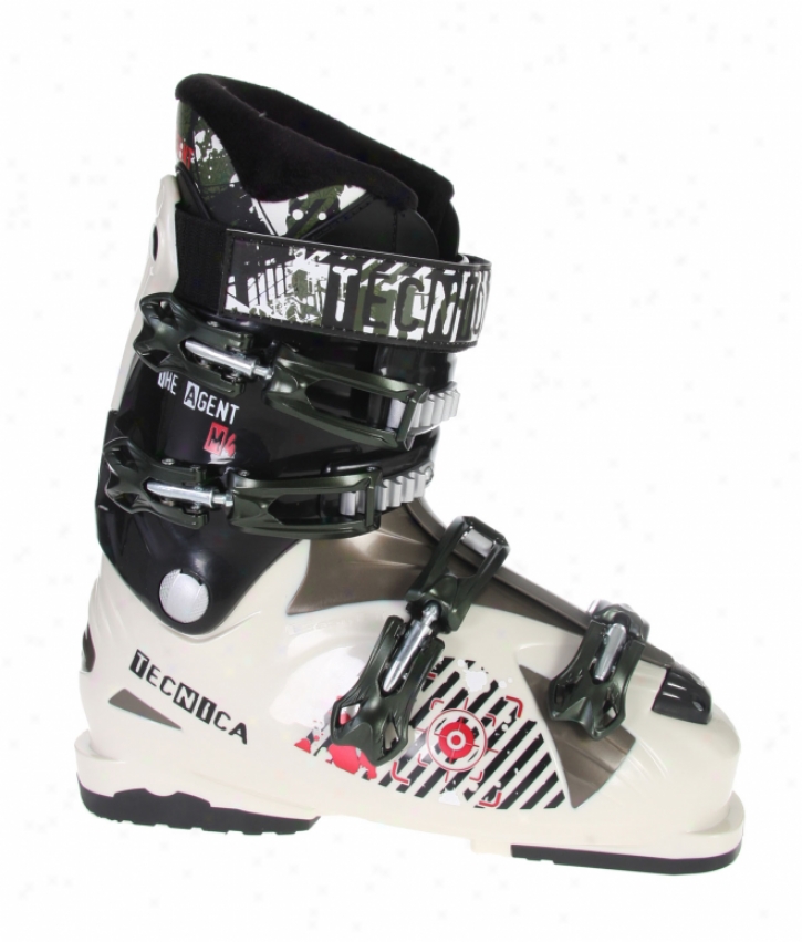 Tecnica Agent M4 Ski Boots White/black