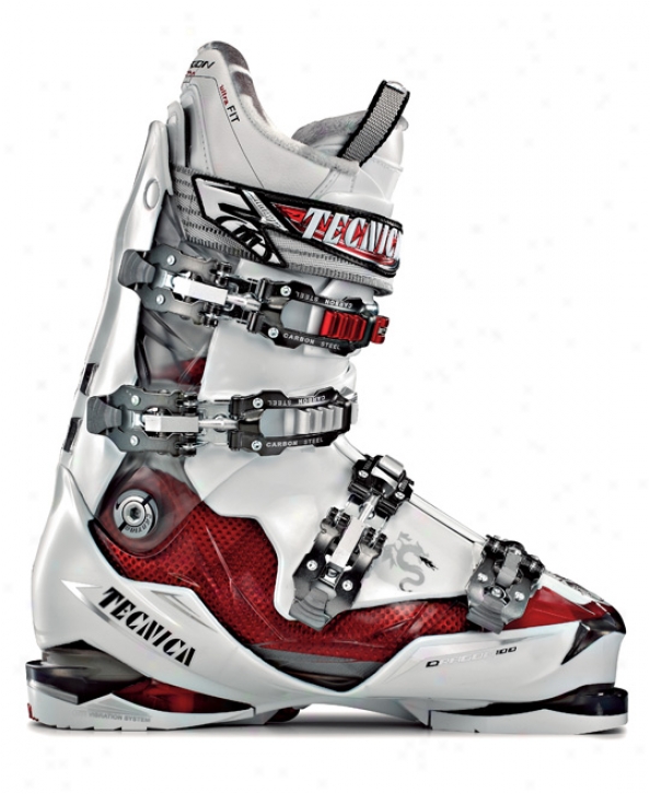 Tecnica Attiva Dragon 1O0 Ultrafit Ski Boots White/smoke