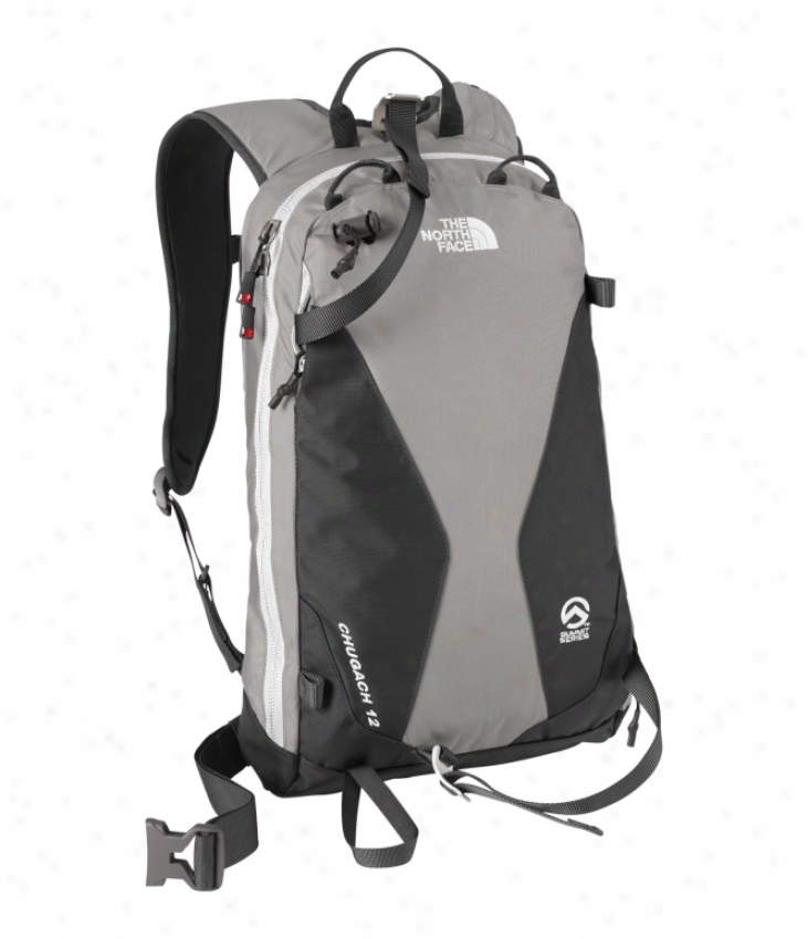 The North Face Chugach 12 Backpack Zinc Grey/white