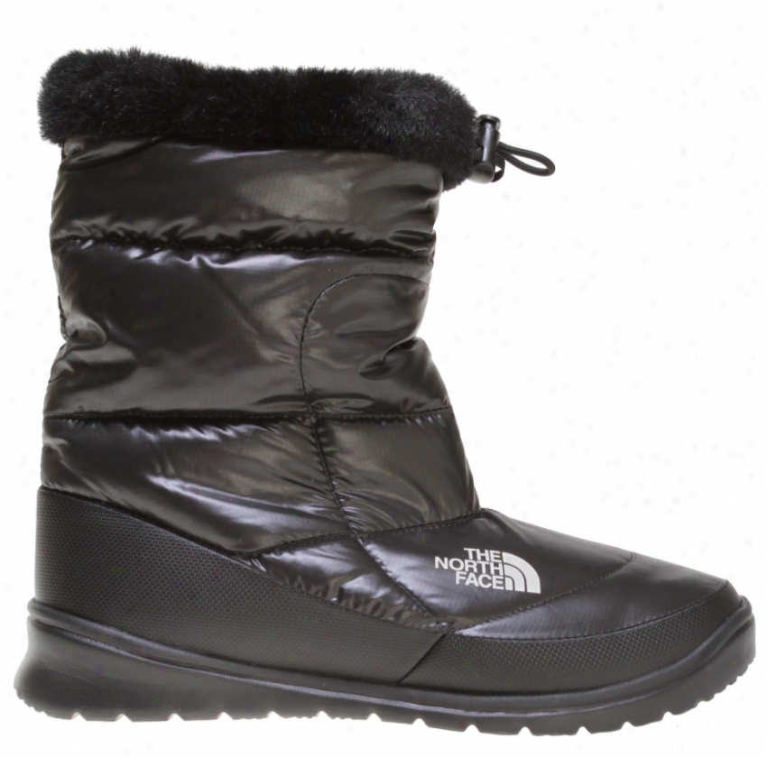 The North Face Nuptse Fur Iv Boots Shiny lBack/black