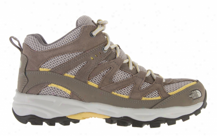 The North Face Tyndall Mid Hiking Shoes Khaki/daffodil