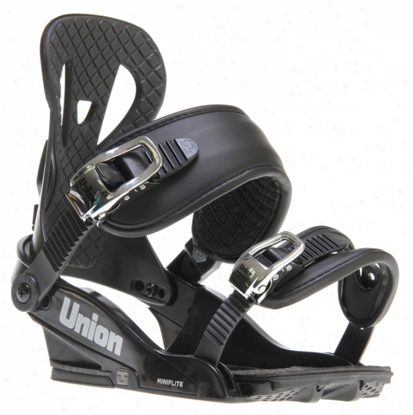 Union Mini Flite Snowboard Bindings Black