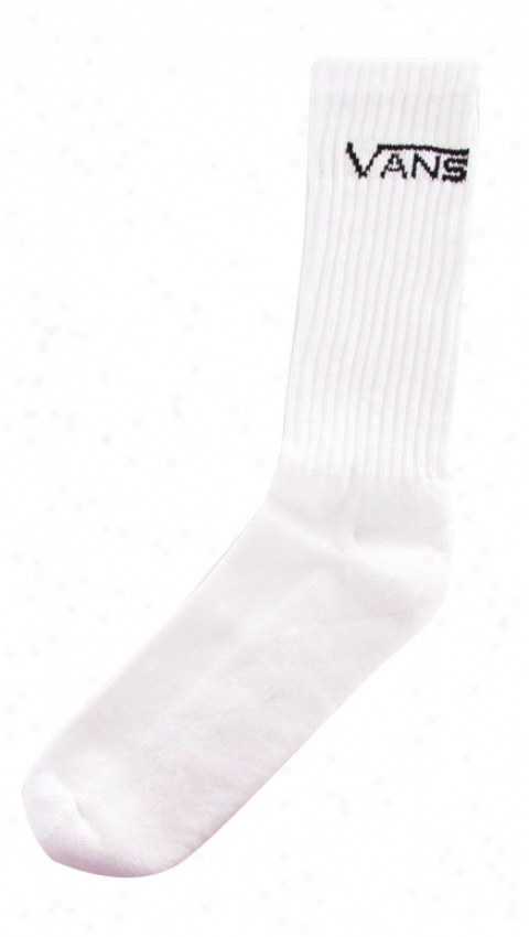 Vans Classic Crew Socks White 3pk