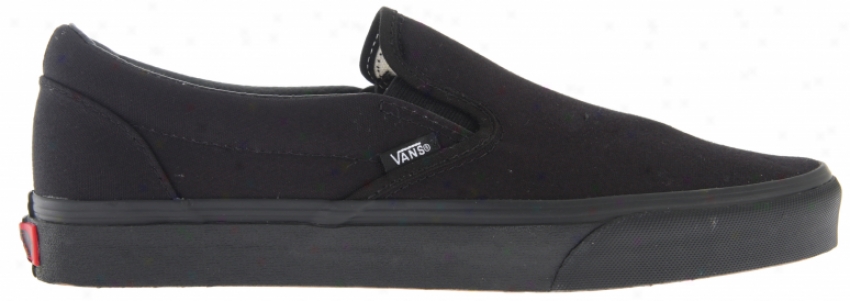 Vans Classic Skate Slip On Shoes Black/black