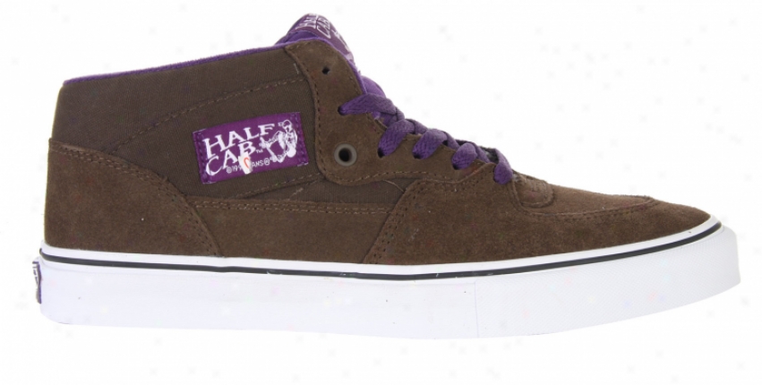 Vans Half Cab Pro Skate Shoes Dark Brown/royal Purple