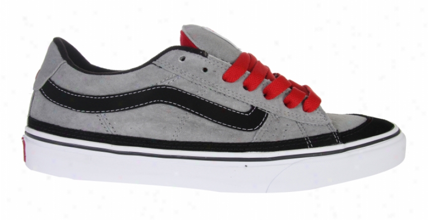 Vans J Bet Skate Shoes Grey/black/red