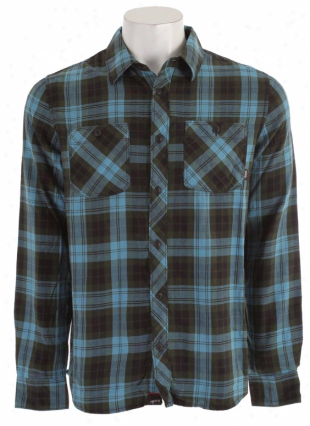 Vans Marr Flannel Shirt Adriatic Blue